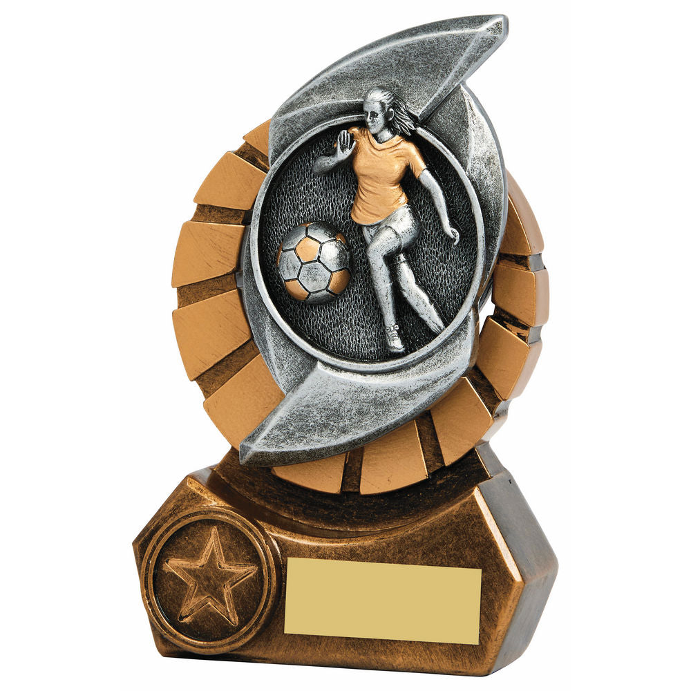 1592BP "Blade" Football Award (Female) 12cm