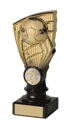 Gold/Black Shard on Marble Trophy - 15.5cm