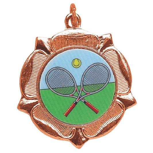 MD525B 40mm Tudor Rose Medal (Bronze) 4cm