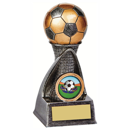 RS092 Antique Silver Football Tower 13.5cm