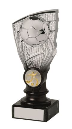 Silver/Black Shard on Marble Trophy - 15.5cm