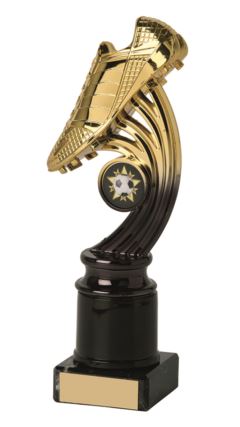 Gold/Black Football Boot Award Trophy - 17cm