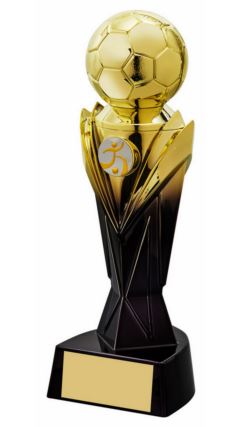 2 Tone Gold/Black Avastar Football Trophy - 18cm