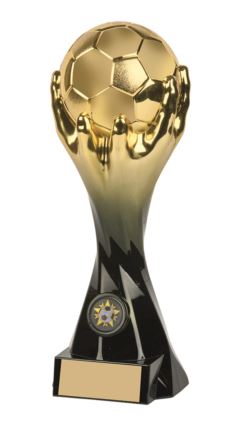 Gold/Black Football MIDAS Trophy - 19cm